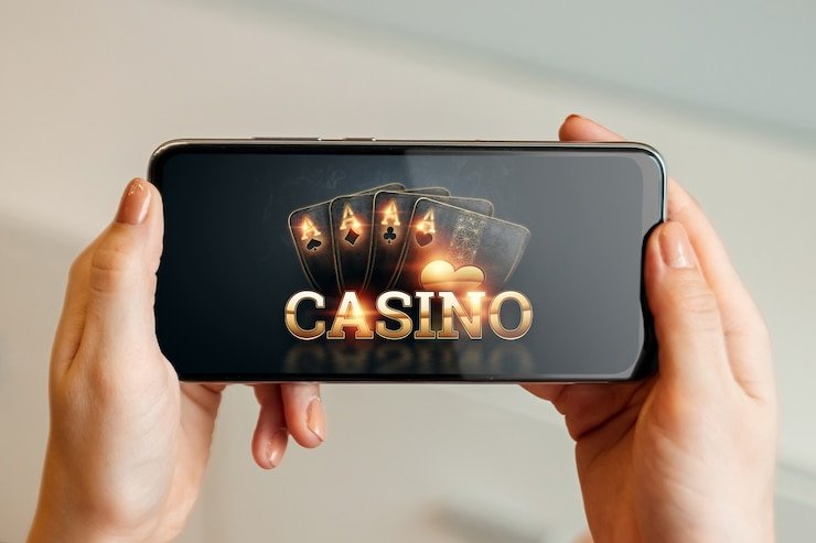 Tampilan meja casino live dengan dealer profesional melayani permainan kartu online
